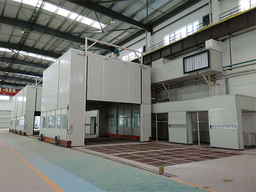 天水星火機(jī)床移動噴漆房項目